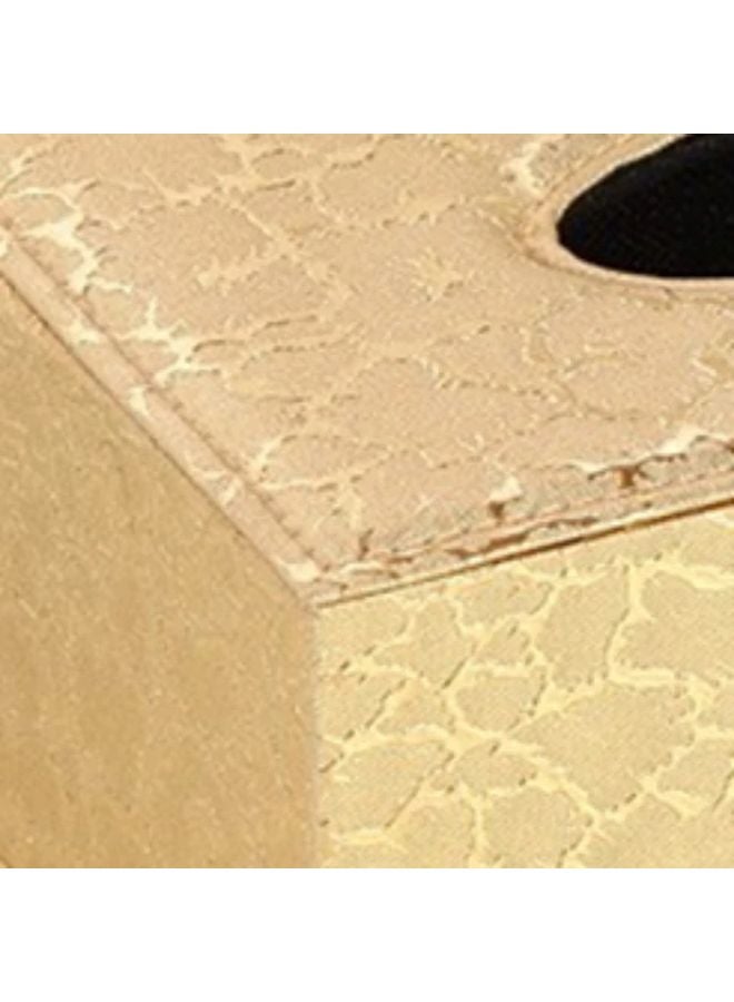 حامل علبة المناديل الجلدية الذهبية للمنزل والفندق وسطح المكتب في السيارة علبة ورق مربعة - Image 5